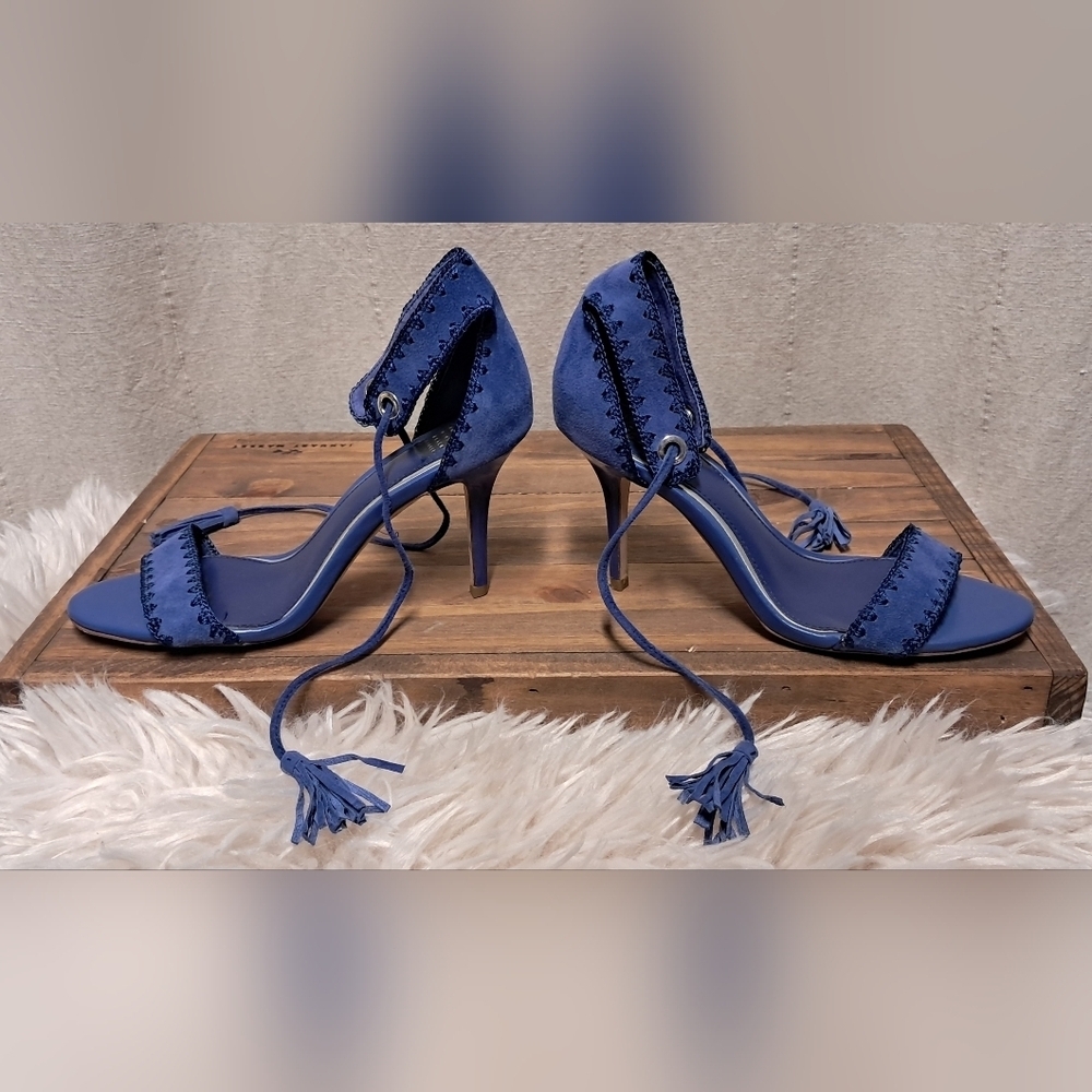 White House Black Market Blue Heels